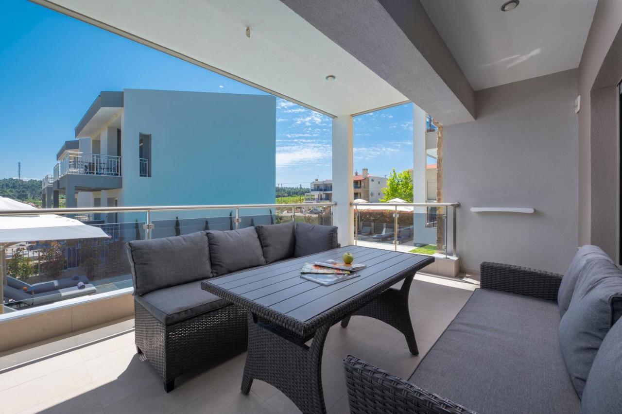 Sea Wind Luxury Apartments With Pool Kassandra Halkidikι Néa Fókaia Esterno foto